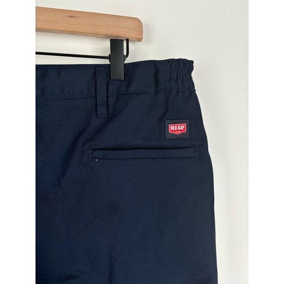 Red Kap Mens Elastic Insert Work Pant Size 38x32 Navy Blue New PT60 Uniform - Picture 4 of 7